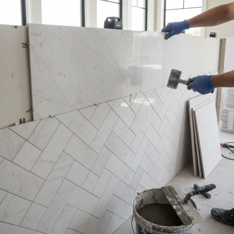 Marble Floor Regrouting